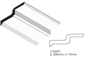 Straight Run Cornices - Art Deco & Contemporary Plaster Coving Cornice & Ceiling Roses